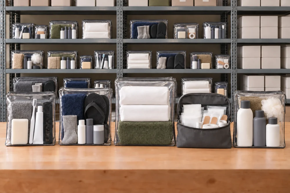 Hygiene, barracks, intake, first aid and personal care kits